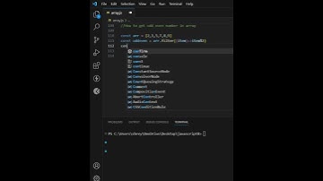 odd even number get filter method #javascript #reels