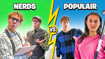 Nerds VS Populaire Kids na School 🏫📚