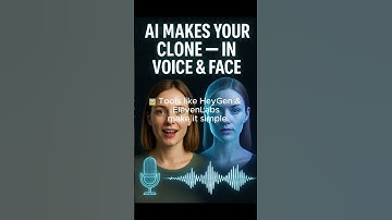AI makes your perfect clone 🤯 (voice + face)
