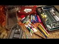 ASMR-Organizing the junk/stationery drawer-Silent-No Talking-Request