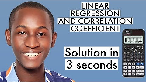 LINEAR REGRESSION USING CASIO FX-991 EX CLASSWIZ SCIENTIFIC CALCULATOR