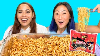 ASMR Nuclear Fire Buldok Noodle Challenge Mukbang || 2X SPICY!!! 먹방