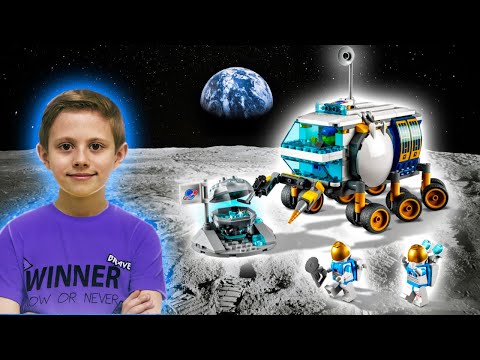 ЛЕГО ЛУНОХОД и добыча ресурсов на Луне  LEGO 60348 Lunar Roving Vehicle