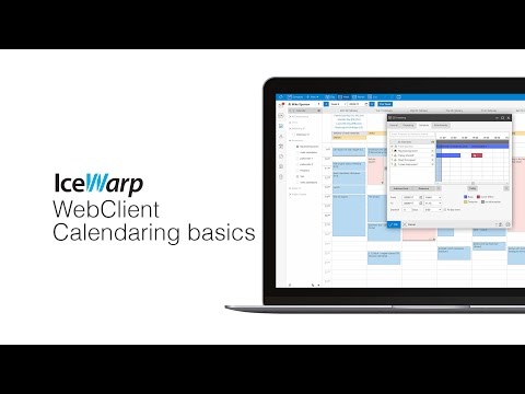 IceWarp WebClient Calendaring Basics