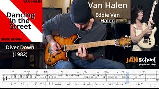 Eddie Van Halen Dancing in the Streets Guitar Solo With TAB