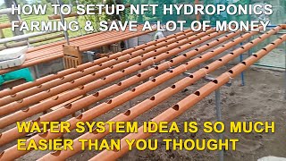 How to Setup NFT Hydroponics Farming Water System for Beginners and Save Money