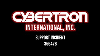 CYBERTRON INTERNATIONAL SUPPORT INCIDENT 355478 - BLUETOOTH FAIL
