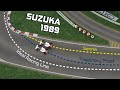 Senna vs prost 3d reconstruction  f1 japan 1989