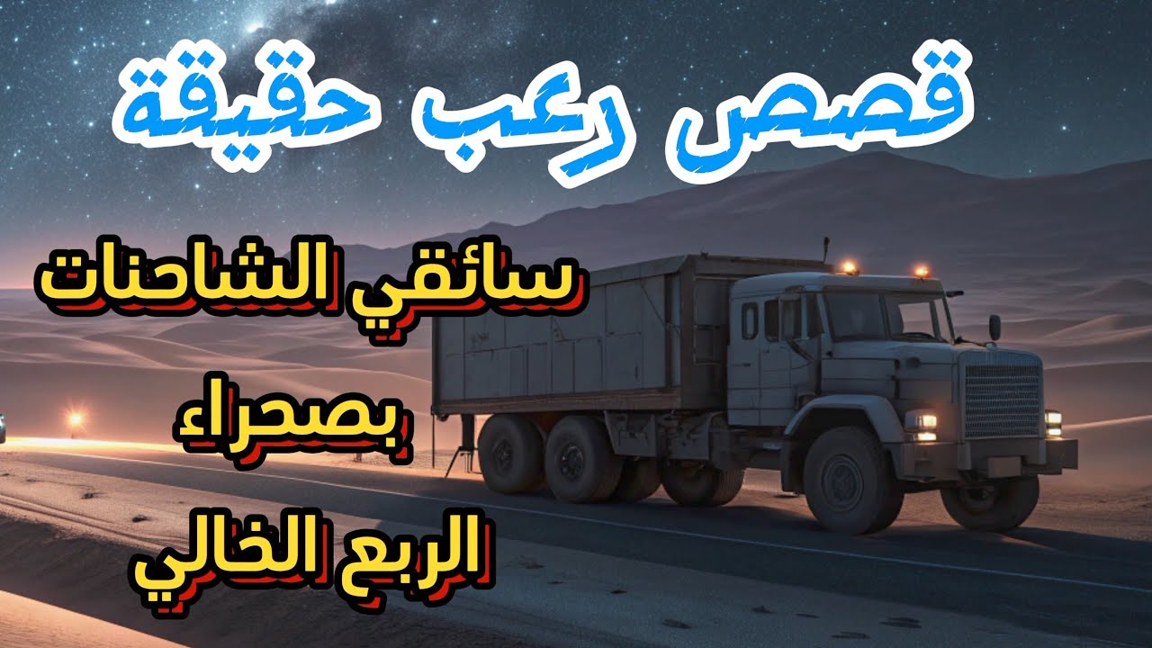 قصص رعب حقيقة عن سائقي الشاحنات  في صحراء الربع الخالي / لن تنام الليلة! 