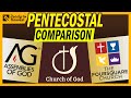 Assemblies of god vs church of god vs foursquare