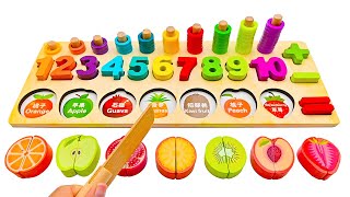 Learn Numbers & Fruits, Learning Activity Puzzle | Toddler Learning Video