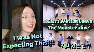 Txt  cant We Just Leave The Monster A Dance Practice  reaction