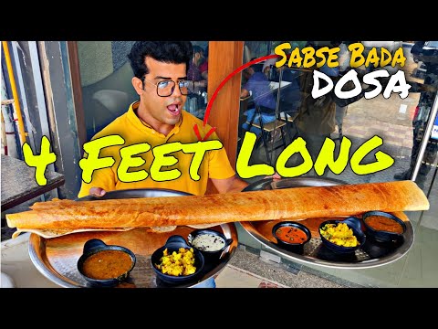 4 Feet long Biggest Dosa of FARIDABAD | 25X DOSA GIVE AWAY
