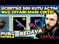 ÜCRETSİZ 500 KUTU AÇTIM! BEDAVAYA BUZ DİYARI M416 ÇIKARDIM!! 😮 BÖYLE ŞANS YOK!! | PUBG MOBILE