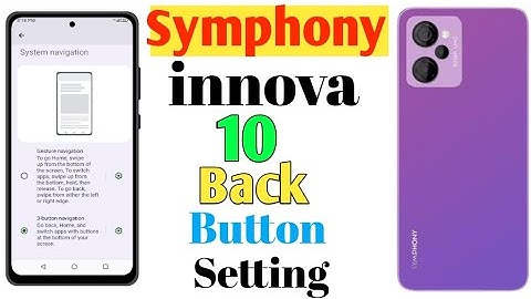 How To Symphony innova 10 Back Button Setting(Uzzol Technology)