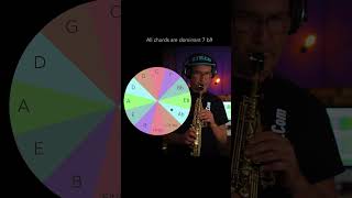 Honeysuckle rose b9 b13 lick around cycle of 4ths #jazz #saxophone  # lick