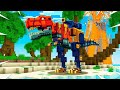 SURVIVING ON AN ISLAND WITH ROBOTIC DINOSAURS!