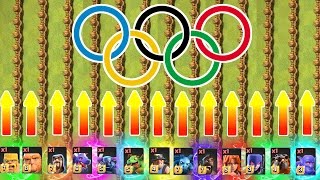 OLYMPIC GAMES!! 🔥 100 METRE SPRINT feat ALL TROOPS!! 🔥 Clash Of Clans