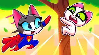 😻 My Mom Is A Superhero Song 🦸✨|| Purrfect Kids Songs & Nursery Rhymes 🎶