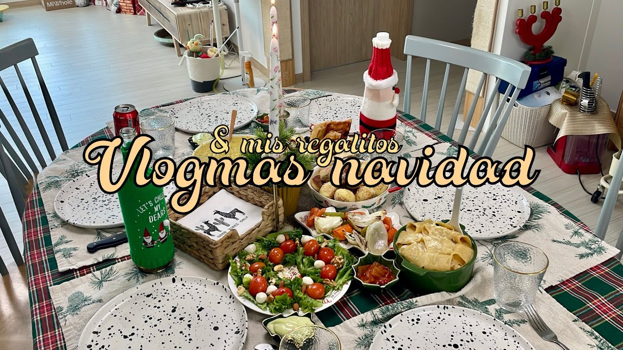 mi comida de navidad 🎄 en Corea🇰🇷 & mis regalitos🎁