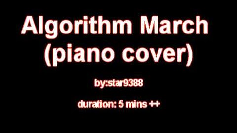 Algorithm march (piano cover)