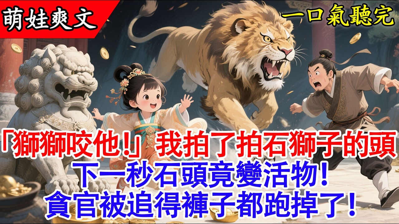 【完結小說】抄家之夜，3歲萌娃對著石獅子哭求救命，下一秒百年神獸竟當場復活！貪官嚇尿了……✨#爽文 #有聲書 #萌娃 #團寵 #小說 #原創