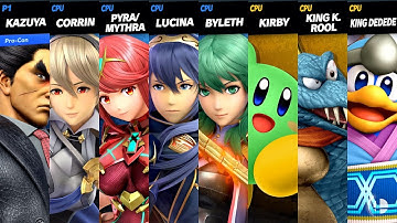 SSBU Requests #93 - Kazuya (Me), Corrin, Pyra/Mythra, Lucina, Byleth vs. Random Level 9 CPUs