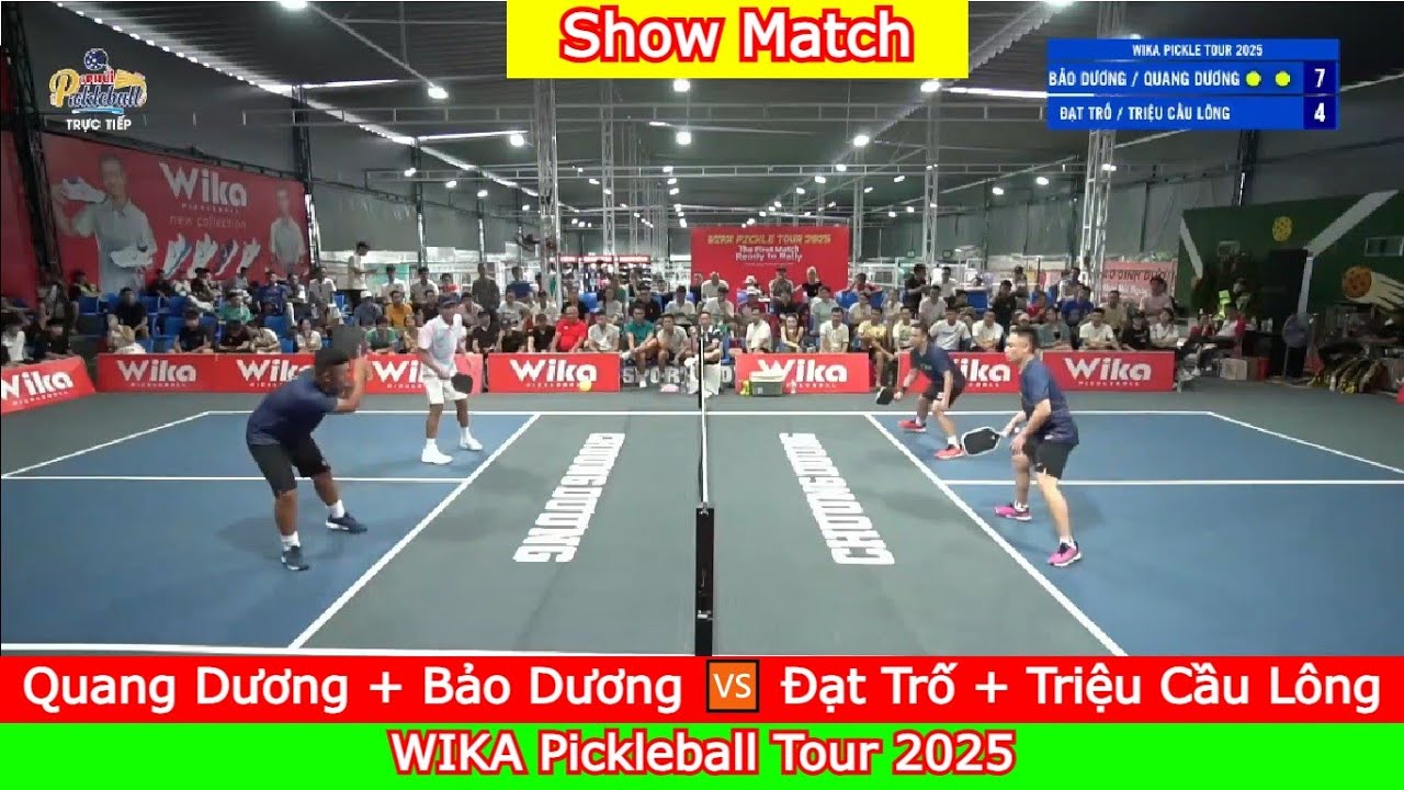 Quang Dương + Bảo Dương 🆚️ Đạt Trố + Triệu Cầu Lông | WIKA Pickleball Tour 2025