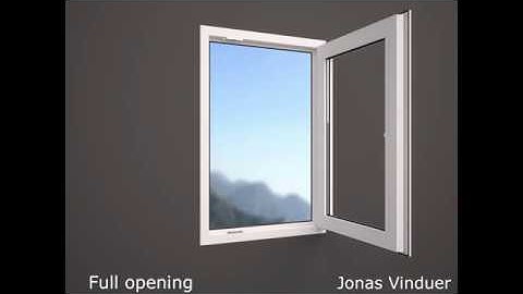 PVC GEALAN inward opening windows / PVC vedlikeholdsfrie vinduer åpning innover