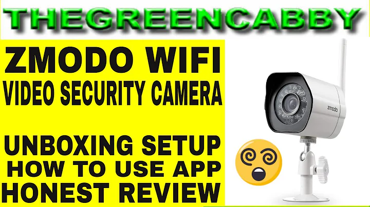 ZMODO WIFI VIDEO SECURITY CAMERA UNBOXING SET UP HOW TO USE SURVEILLANCE NIGHT VISION CAMARA