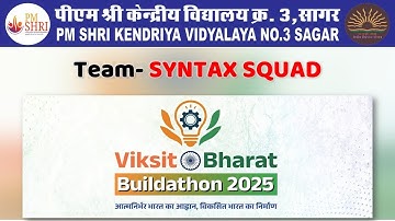 Team- SYNTAX SQUAD |  Viksit Bharat Buildathon 2025 #ViksitBharatBuildathon, #AIMtoInnovate,