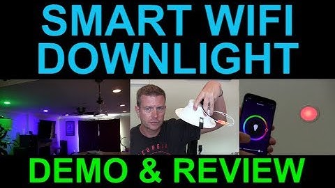 Smart WiFi RGBW LED Recessed Downlight Alexa Echo Google Home Zemismart Review Demo