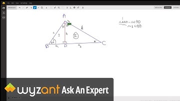 Altitude drawn from the right angle of a right triangle to the hypotenuse gives 3 similar triangles.
