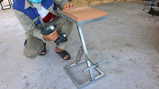 Great idea for a smart craftsman's chair / Diy smart metal chair