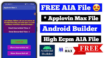 applovin max self click apps android builder || Android Builder aia file || applovin self click app