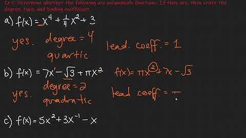 Section 5.2 Part 2: Evaluate and Graph Polynomial Functions