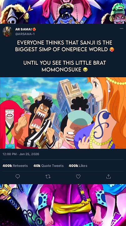 Momonosuke Defeats Sanji In Simping #sanji #luffy #onepiece #amv