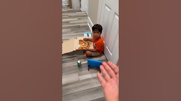 Mom and dad catch son eating pizza he ordered with parents credit card #shorts