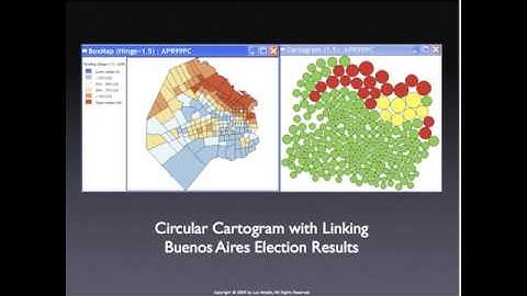 Cartogram, conditional maps, map animation