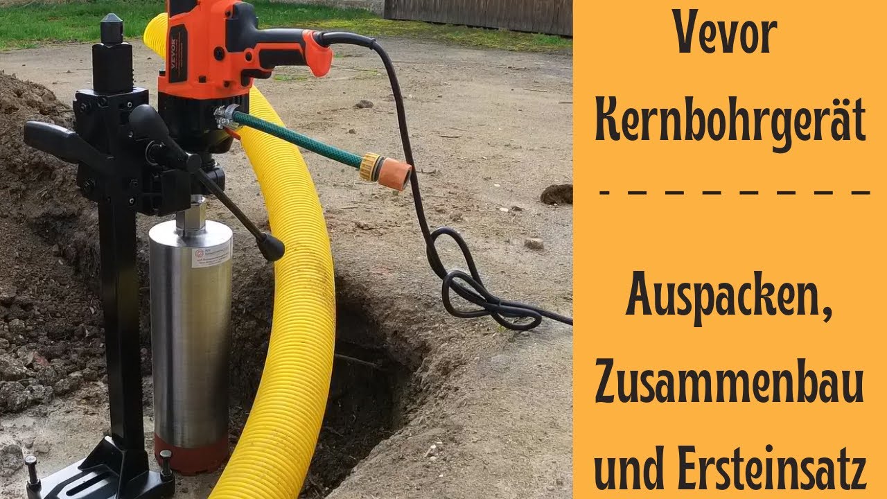 Vevor Kernbohrgerät | auspacken und erster Test