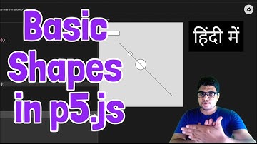 p5 js basic shapes functions in Hindi | The Coding Space