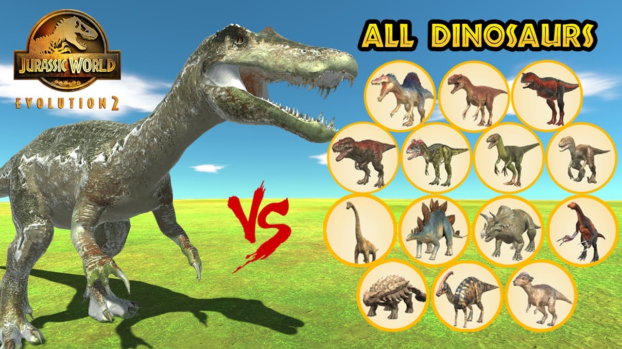 Baryonyx Gen 2 vs All Units Dinosaurs - Animal Revolt Battle Simulator