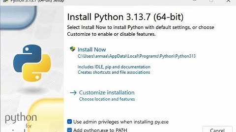 How to install Python 3.13.7 on Windows 11