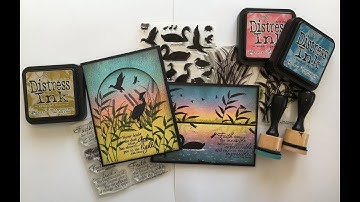 Distress Ink Backgrounds Featuring Sweet 