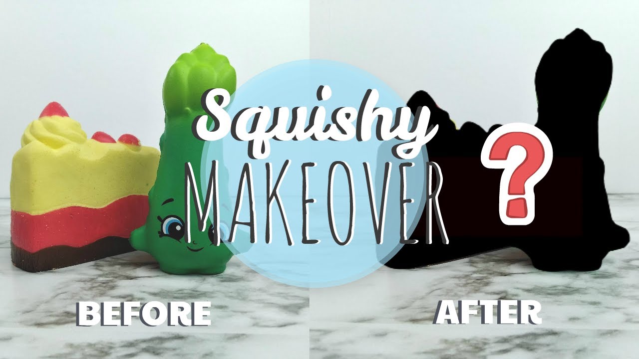 Squishy Makeover First Time Painting Squishies Inspired by Moriah