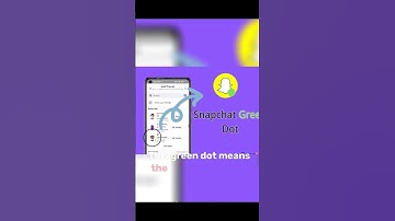 What Does the Green Dot Mean in Snapchat? Find Answer in This Video! #snapchat