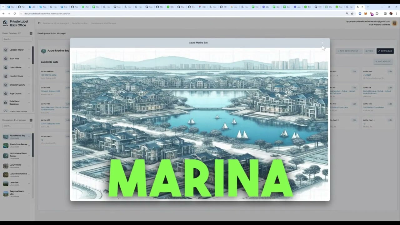 HomeaZZon Private Label Backoffice - Property Developer Perspective!