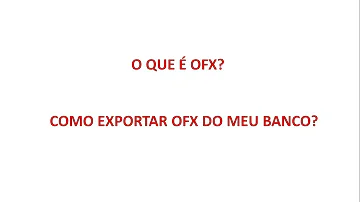 Como gerar um arquivo em OFX?