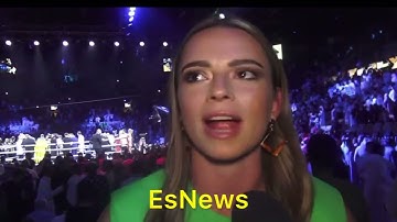 Pretty boxing Star Skye Nicolson reaction to Joshua loss to Usyk