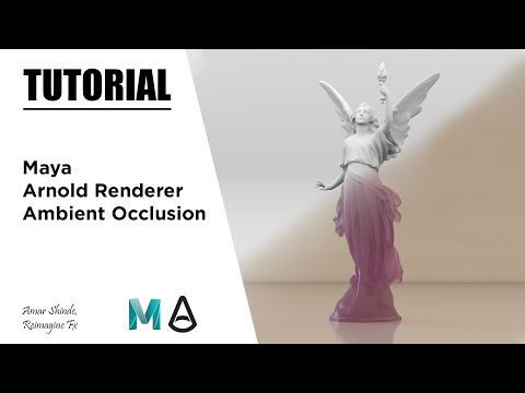 How To Render Ambient Occlusion In Maya & Arnold Renderer - Tutorial